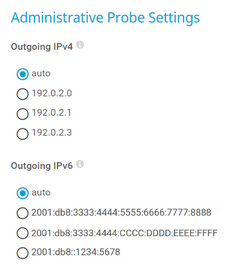 Administrative Probe Settings